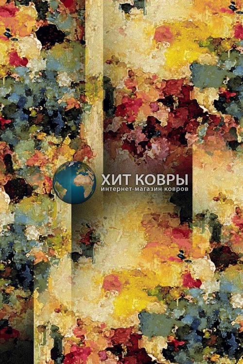 Монгольский ковер Hunnu 6A2353_028 Разноцветный